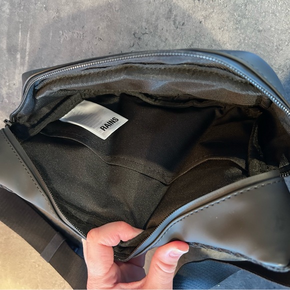 Rains Black Bum Bag - Picture 9 of 12